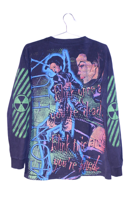 Aeon Flux on vintage longsleeve tee (L)