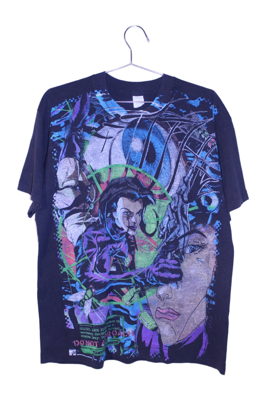 Aeon Flux on vintage single stitch HANES tee (XL)
