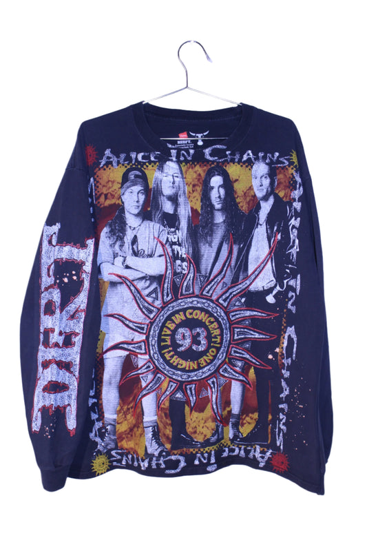 A.I.C on faded modern hanes beefy longsleeve (XL)