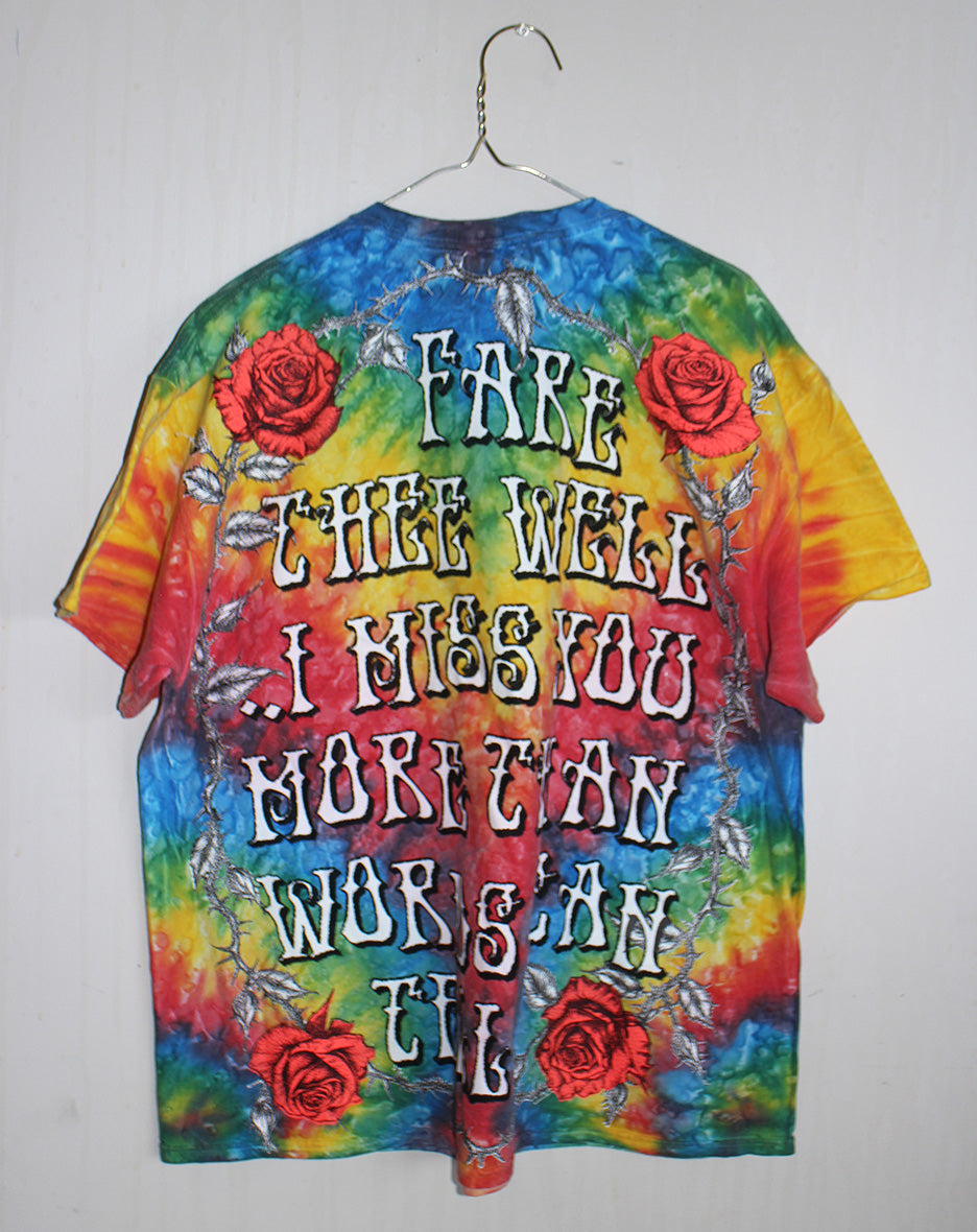 Fare Thee Well Jerry ColorTone Tie Dyed Tee (XL)