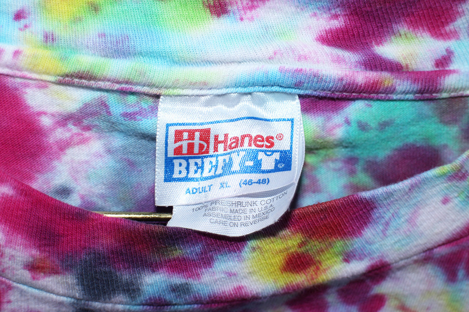 Fare Thee Well Jerry Tie Dyed 95' era Hanes Beefy Tee (XL)