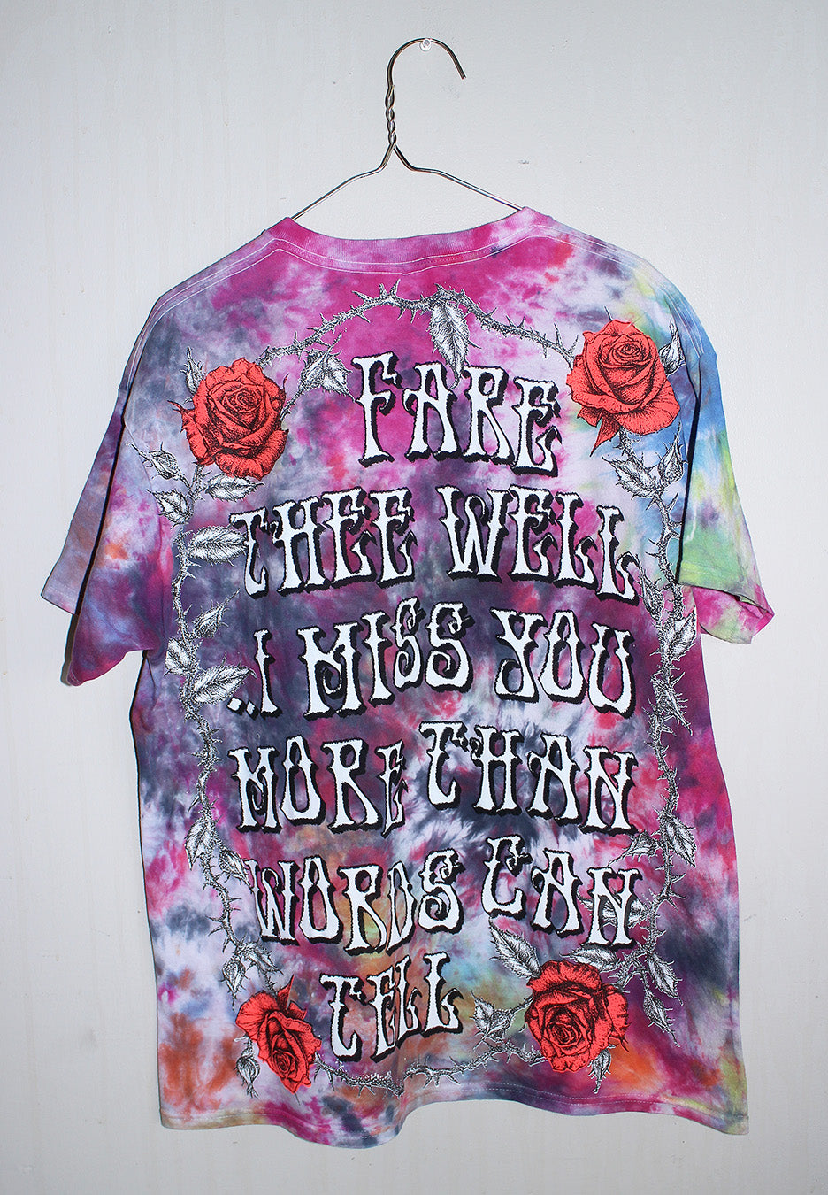 Fare Thee Well Jerry Tie Dyed Tee (L)