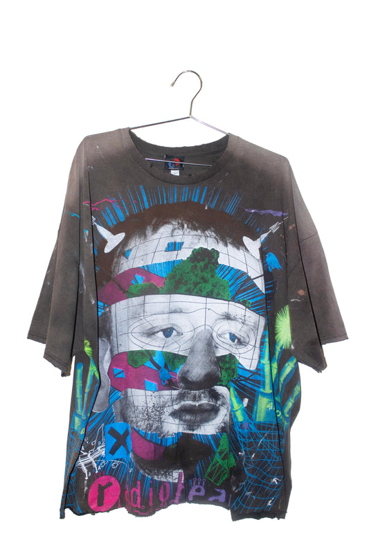 BSC faded raw edge one sided Radiohead Tee (XXL)