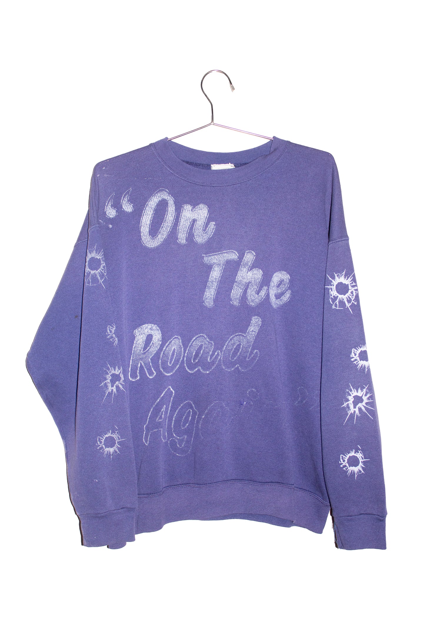 BSC Willie Nelson Mono print on faded vintage sweatshirt (L)