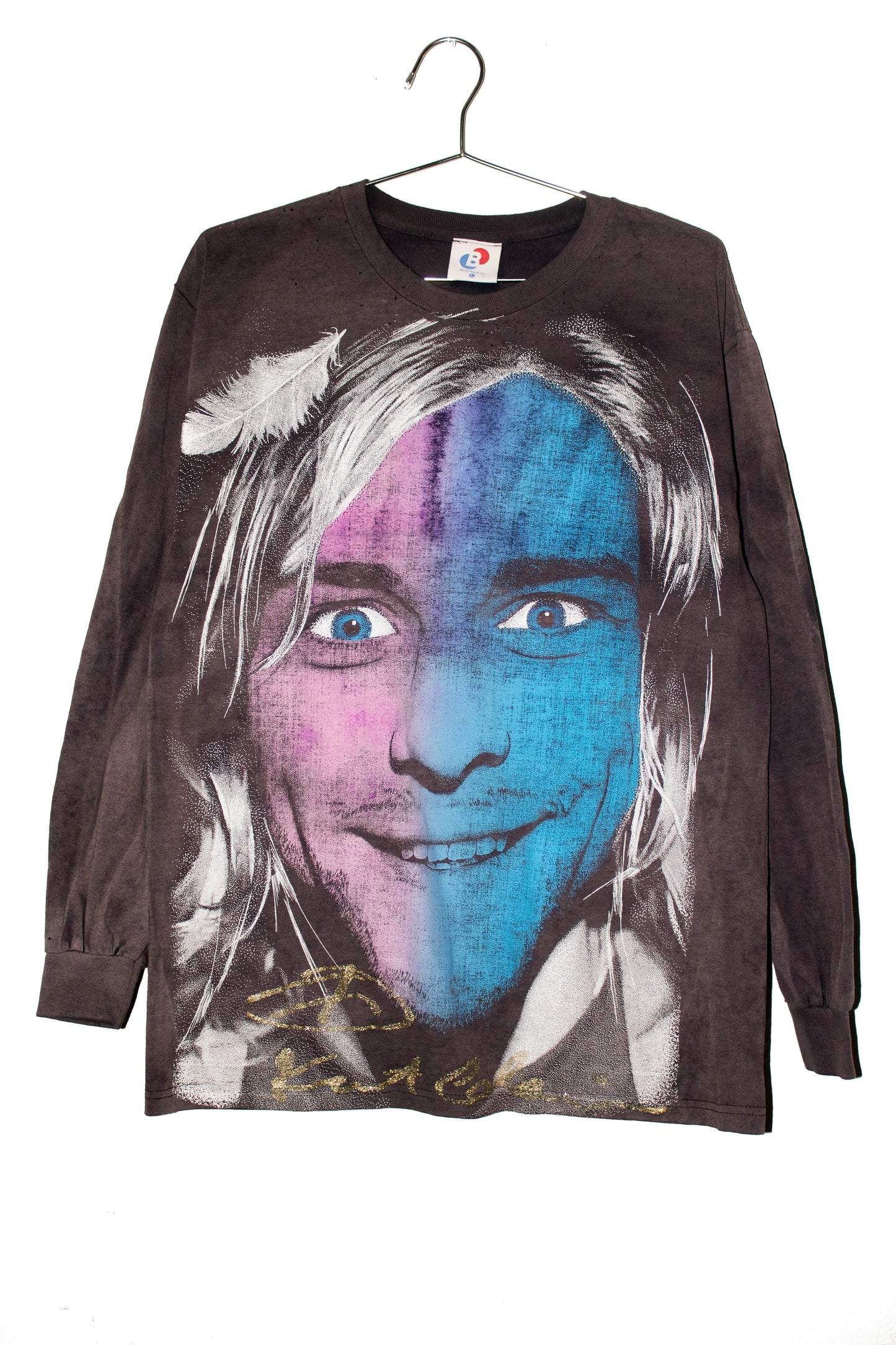 BSC Sun Faded Kurt longsleeve face Misprint (L)