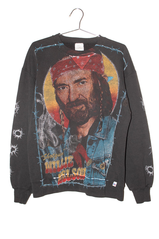 BSC Willie Nelson on vintage sweatshirt (LG)