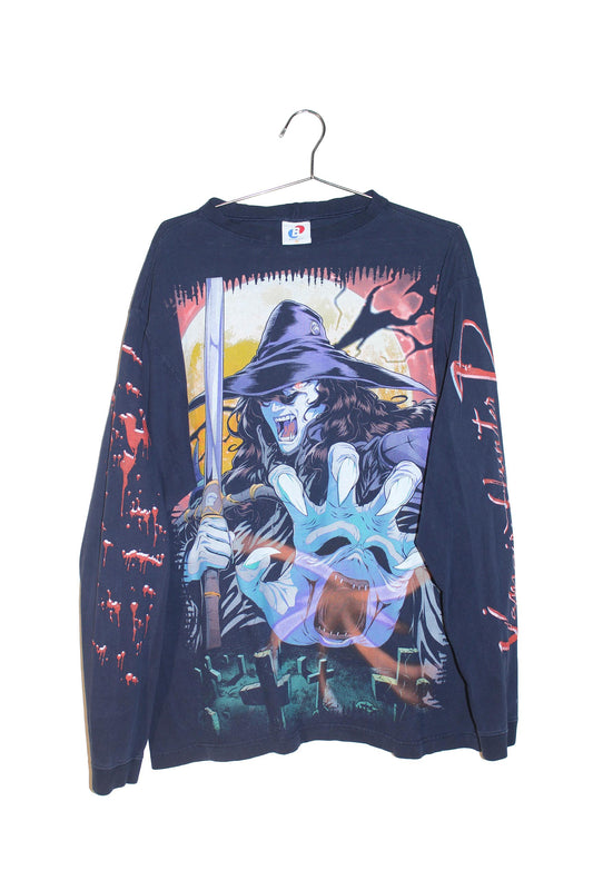 Vampire Hunter D on navy vintage Jockey Long sleeve (XL)
