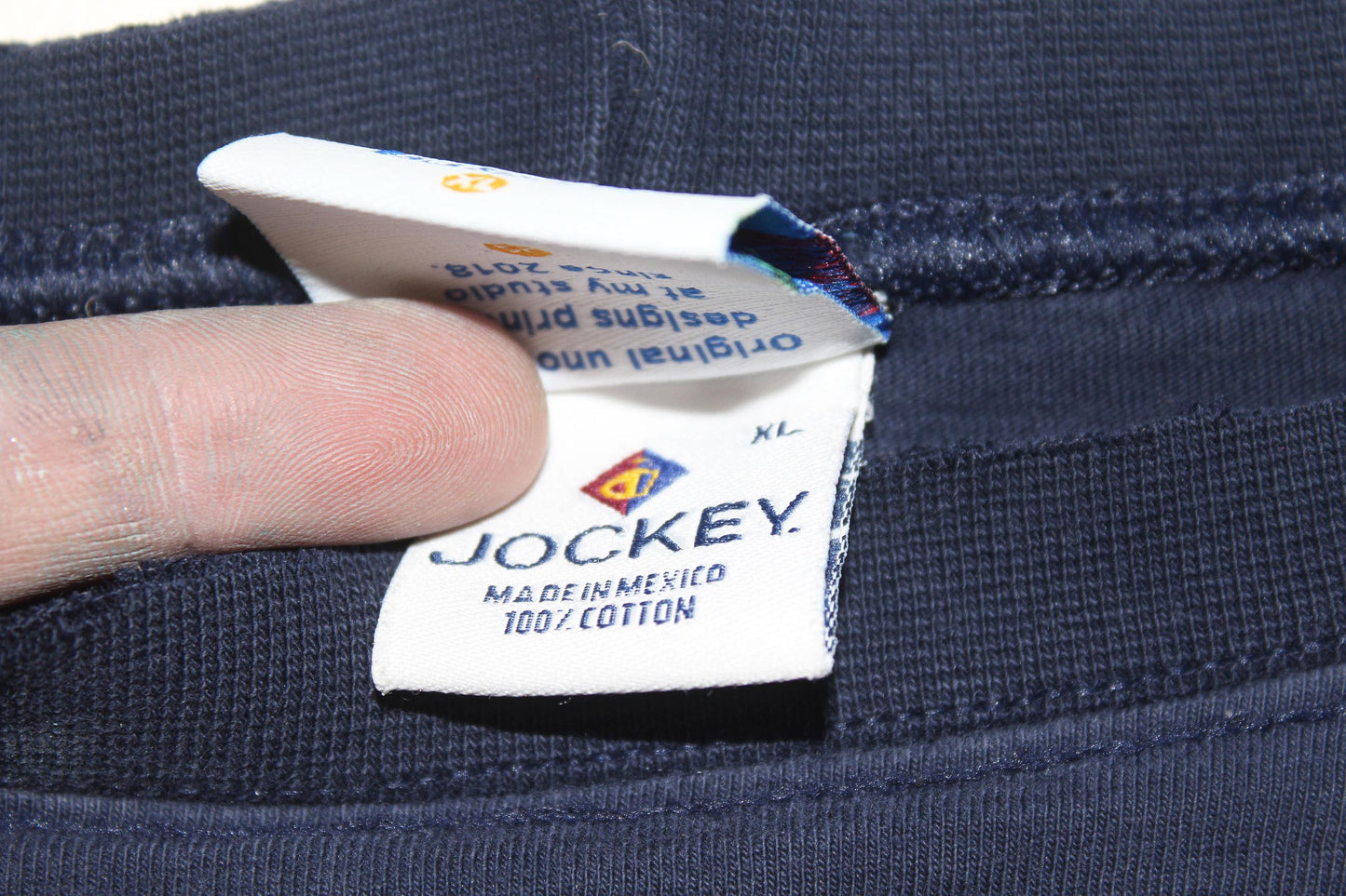 Vampire Hunter D on navy vintage Jockey Long sleeve (XL)