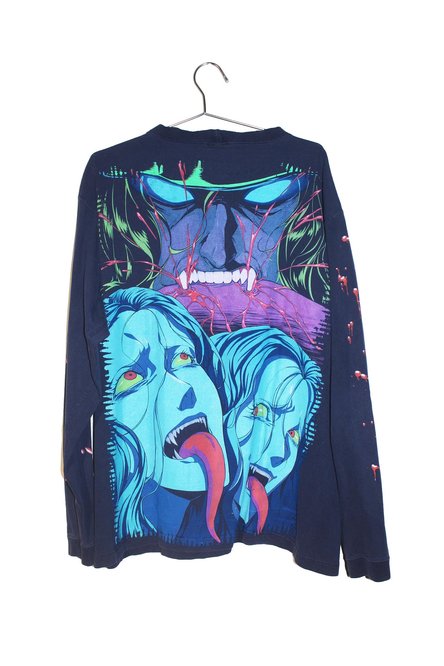 Vampire Hunter D on navy vintage Jockey Long sleeve (XL)