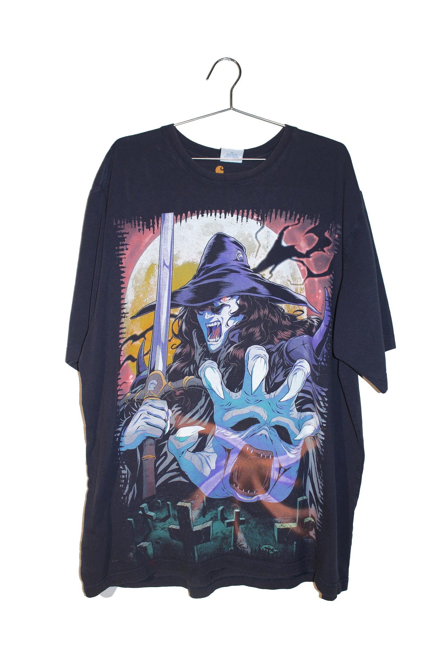 Vampire Hunter D on faded Carhartt tee (XXL)