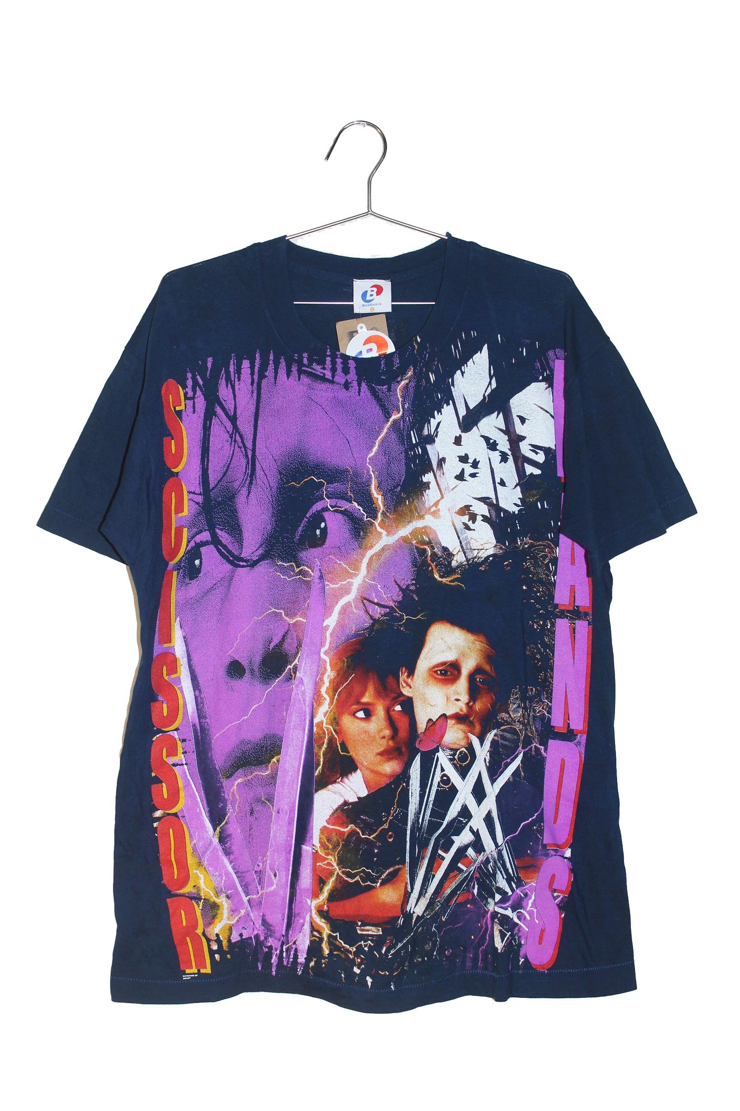 BSC Edward scissor hands on vintage single stitch blank (XL)