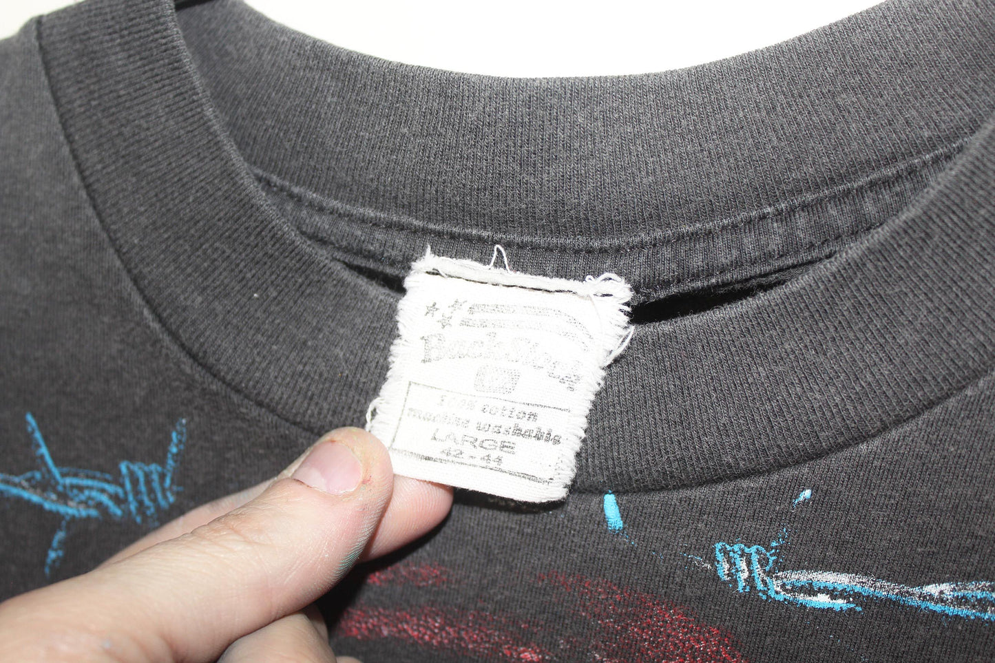 BSC faded willie nelson on vintage single stitch blank (L)