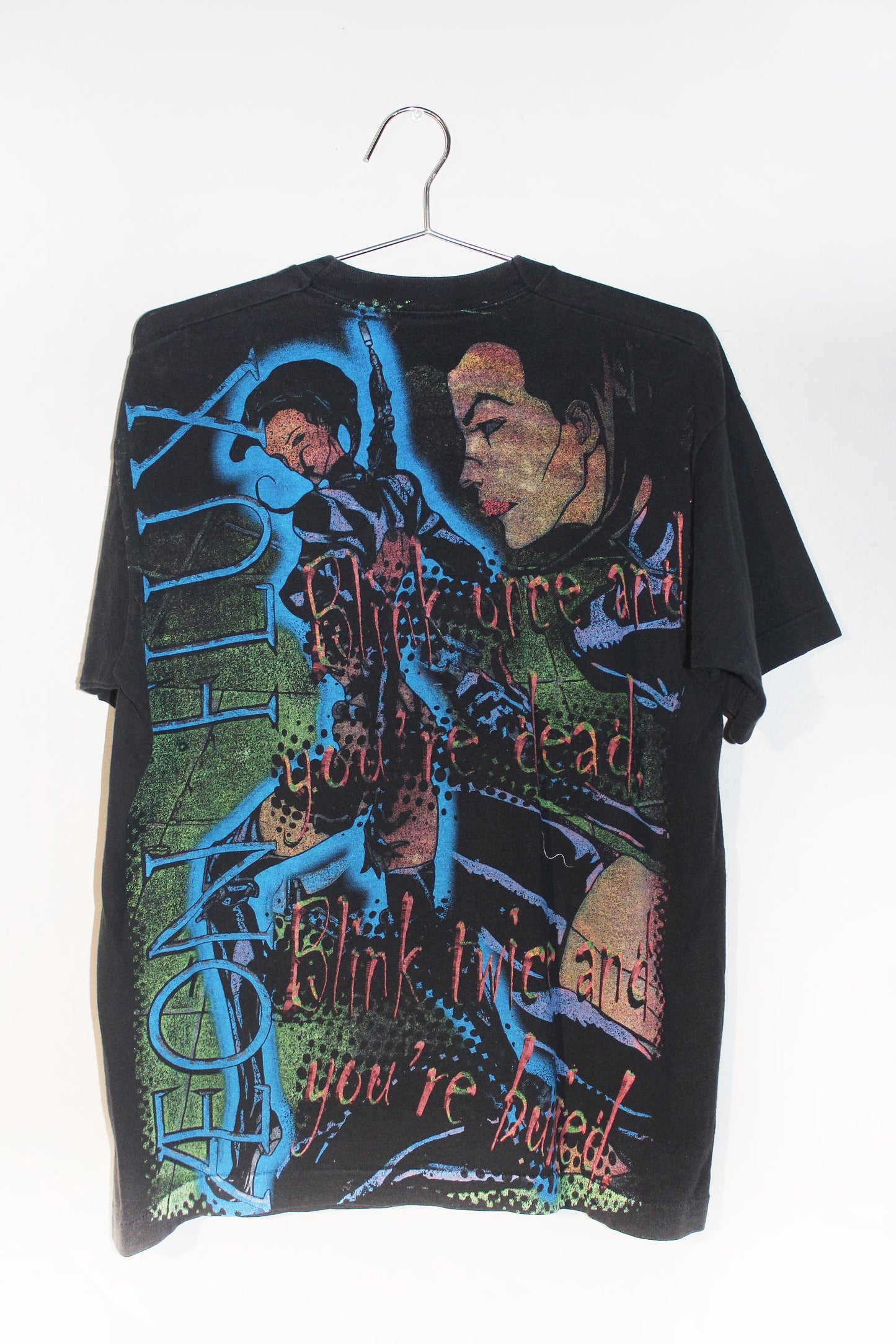 Aeon Flux on vintage single stitch shirt (L)