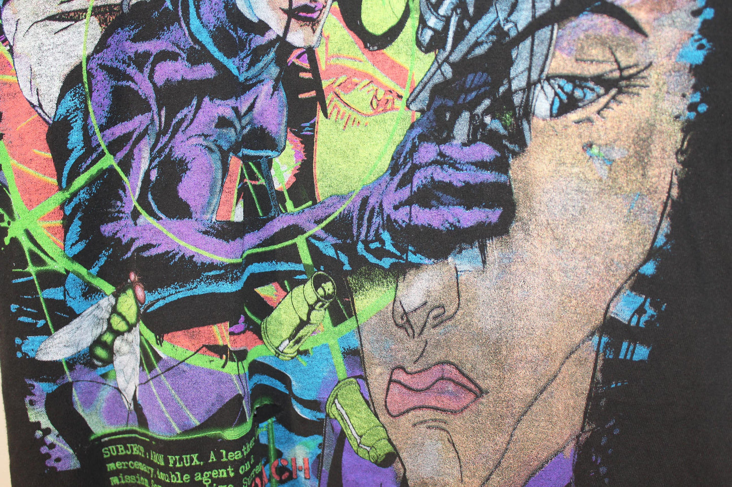 Aeon Flux on vintage single stitch shirt (L)