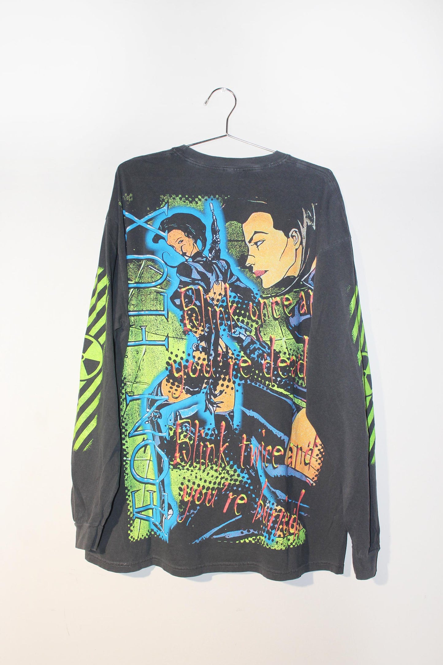 Aeon Flux on Comfort Colors Pepper long sleeve (2X)