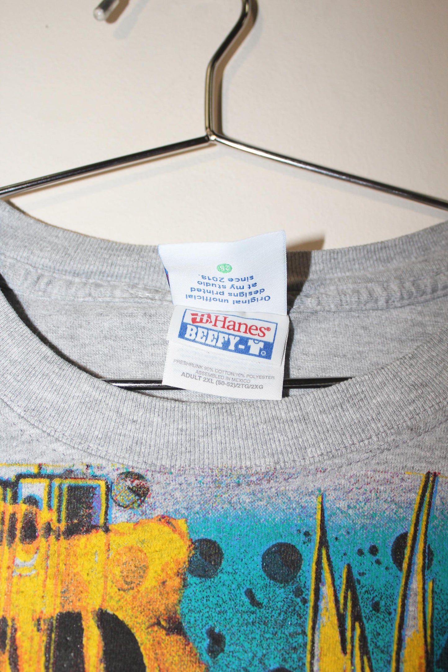 Trigun on vintage Hanes beefy heather gray long sleeve Tee (2X)