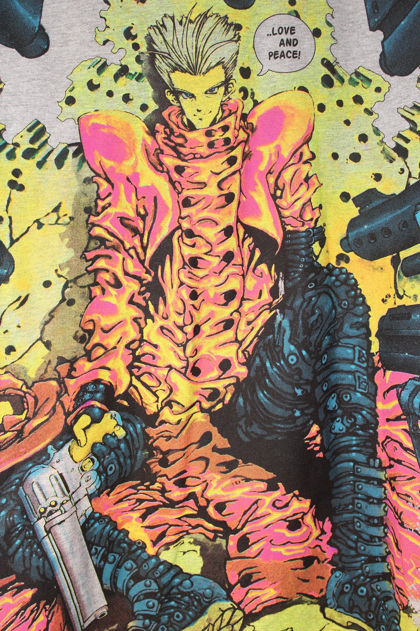 Trigun on vintage Hanes beefy heather gray long sleeve Tee (2X)