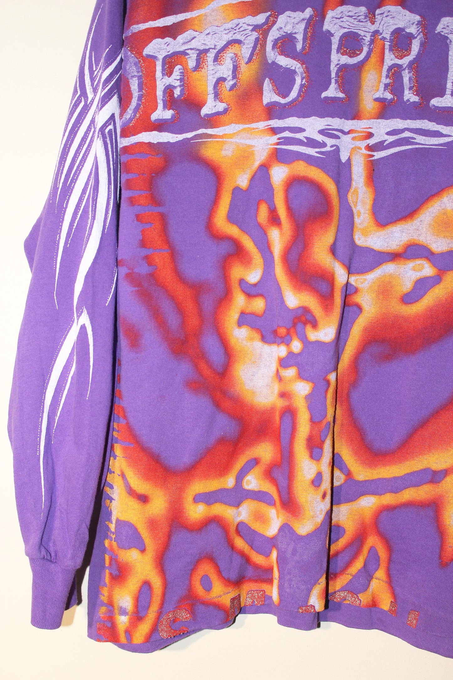 OFFSPRING on vintage single stitch FOTL purple long sleeve (M)