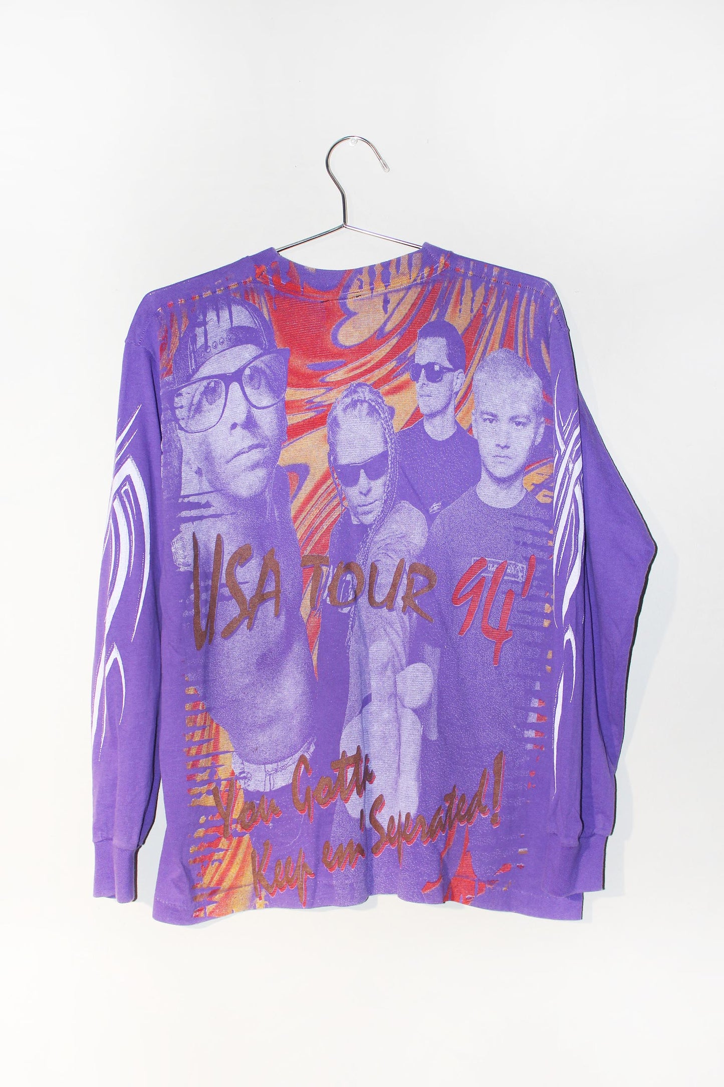 OFFSPRING on vintage single stitch FOTL purple long sleeve (M)