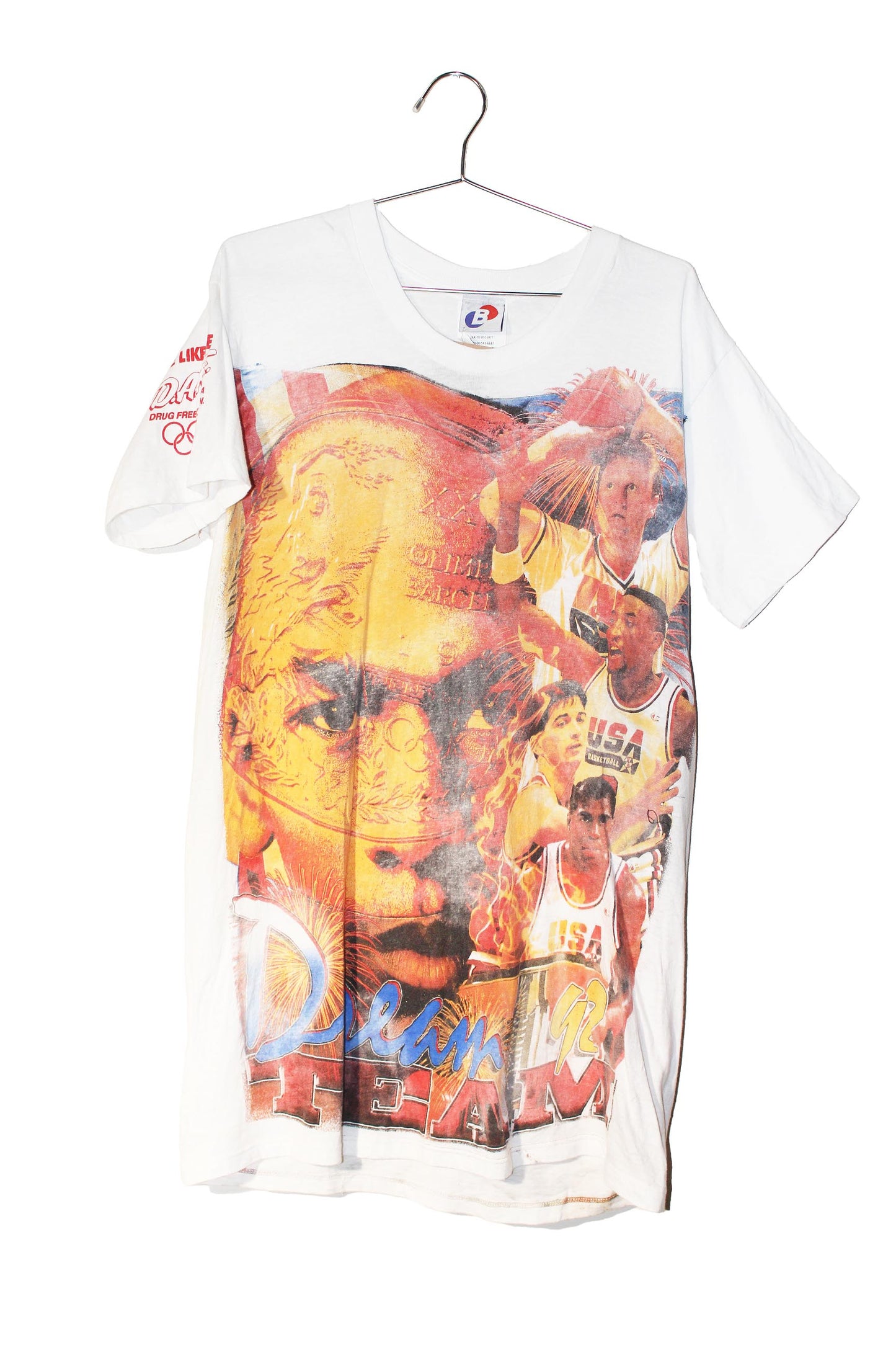 Dream Team on vintage single stitch THIN tee (L)