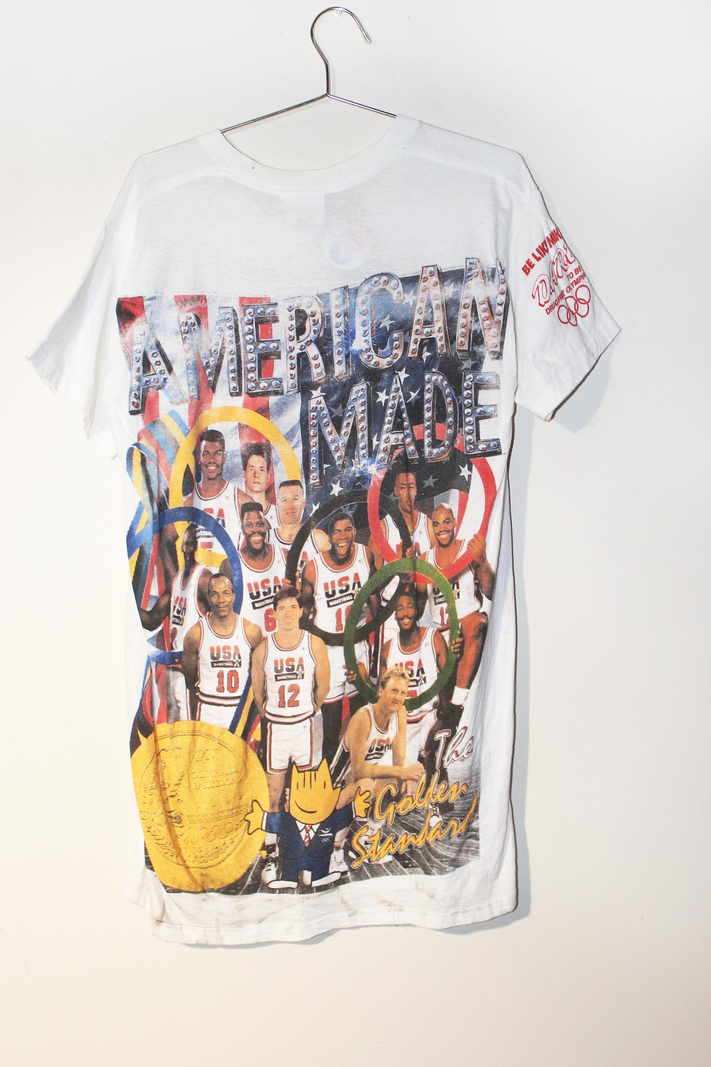 Dream Team on vintage single stitch THIN tee (L)