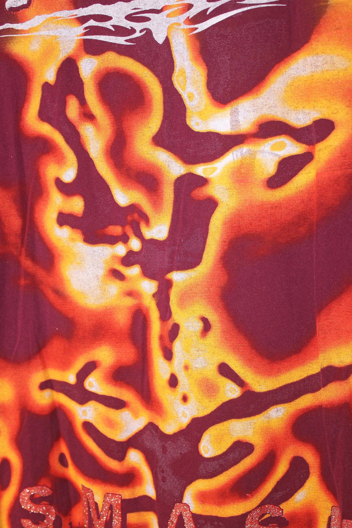 BSC OFFSPRING on 2nd hand up-gear maroon tee (L)