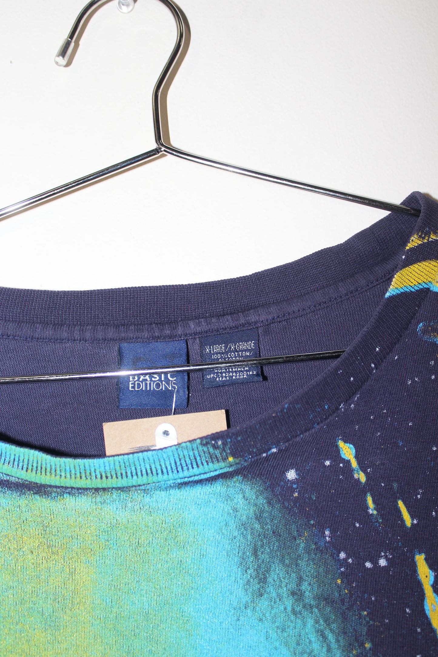 Busta Rhymes on navy basic editions long sleeve tee (L)