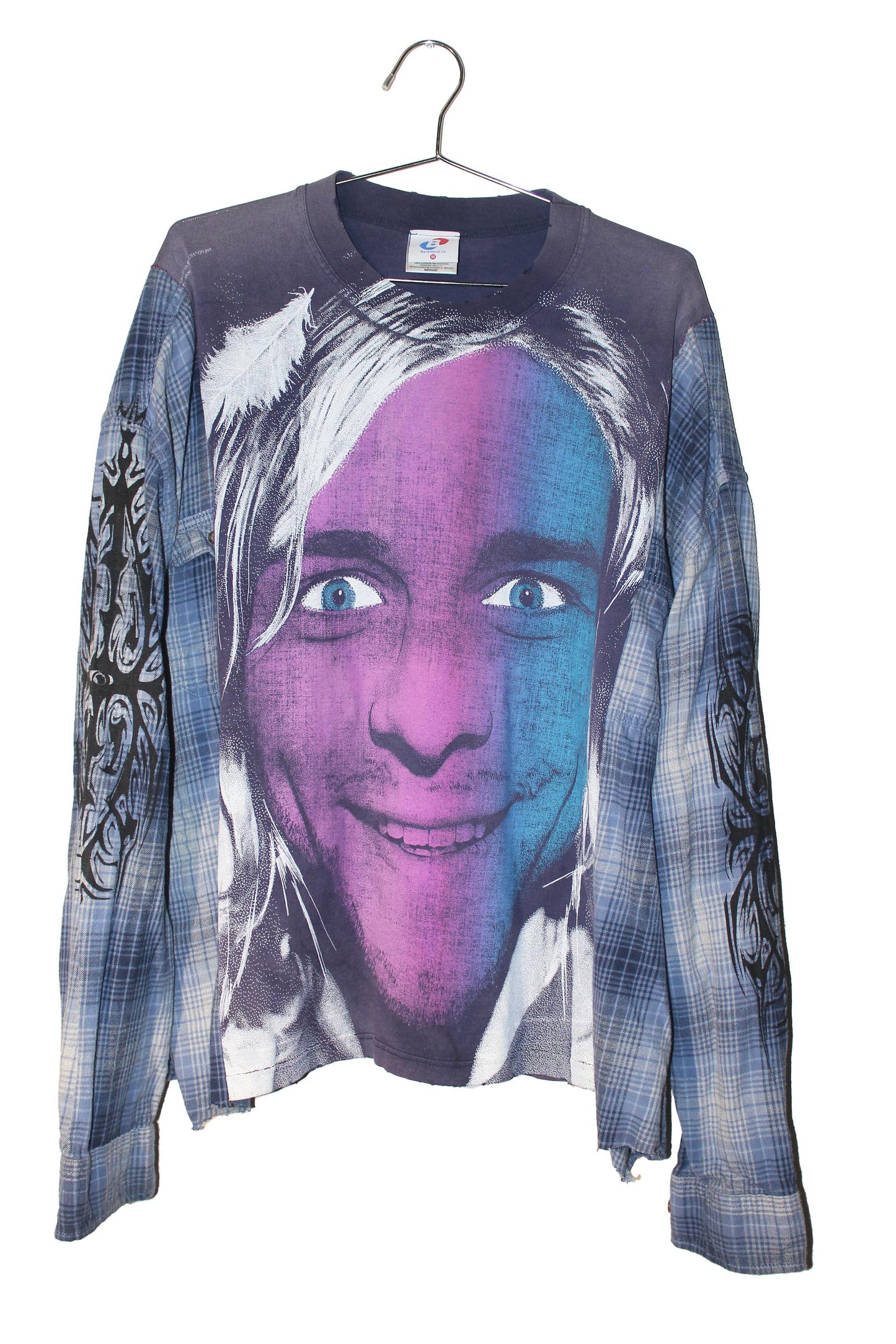 BSC KURT on vintage hanes Flannel Tee @wedriphere rework (L-XL)