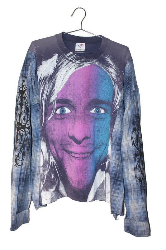 BSC KURT on vintage hanes Flannel Tee @wedriphere rework (L-XL)