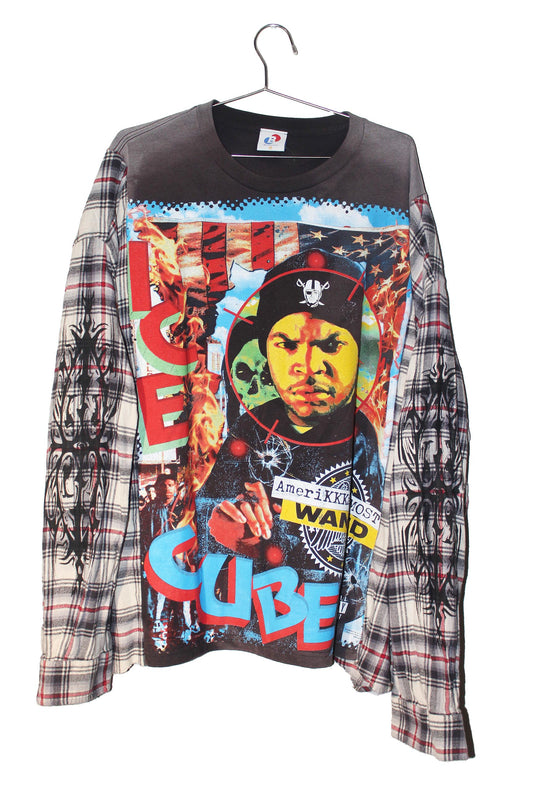 BSC ICE CUBE Flannel Tee @wedriphere rework (L-XL)