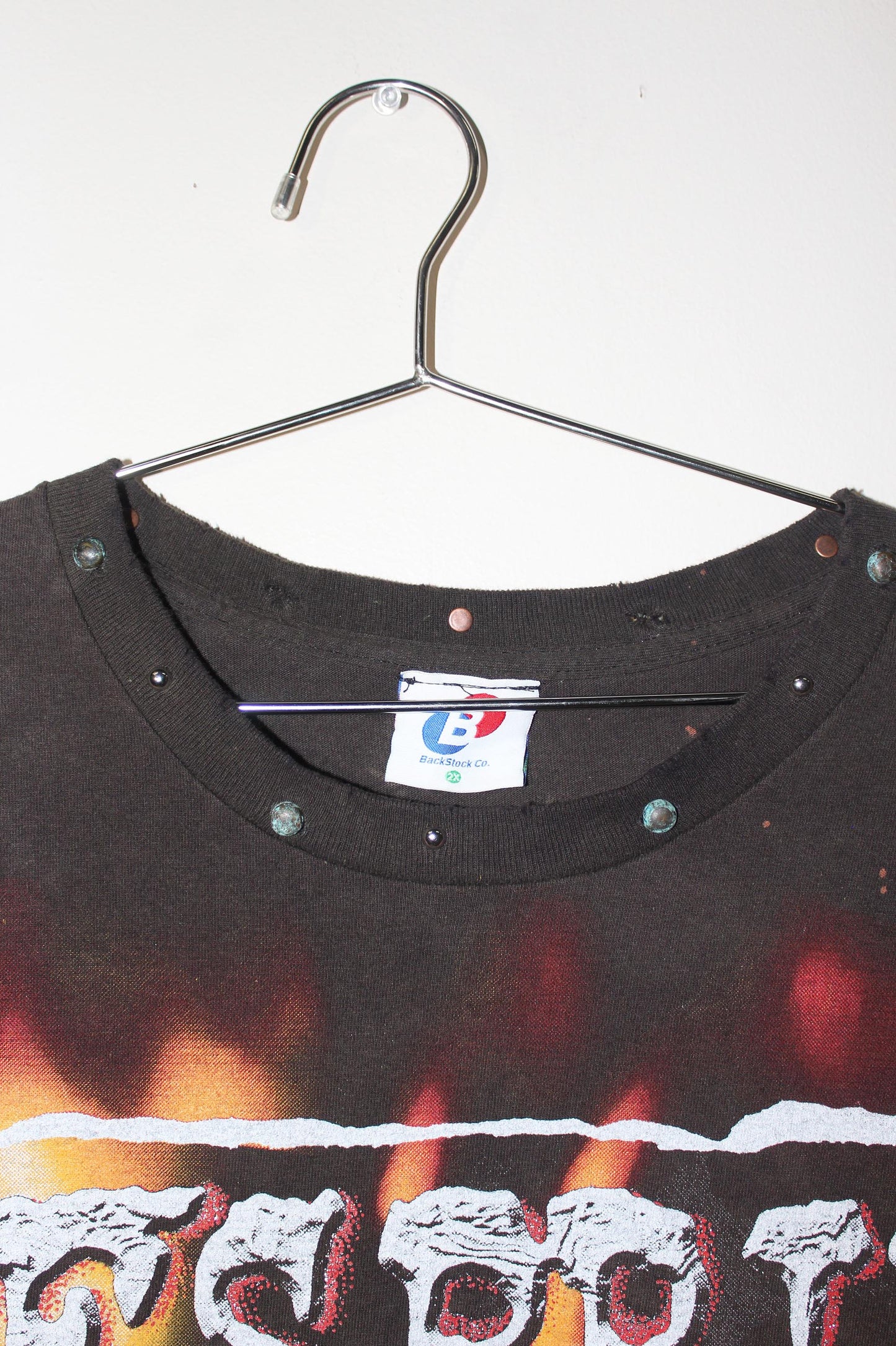 OFFSPRING faded tee w/ collar studs (XL)