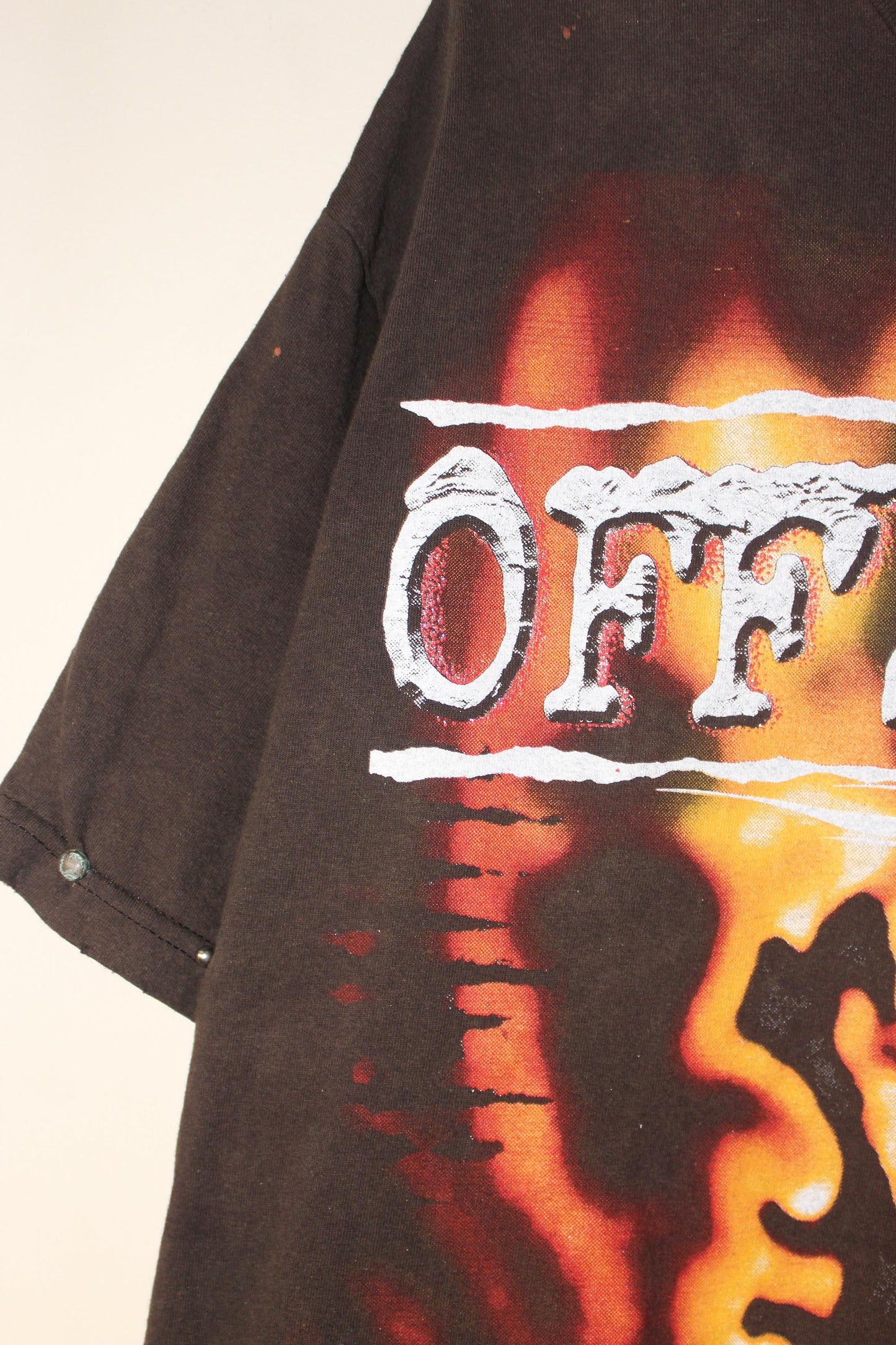 OFFSPRING faded tee w/ collar studs (XL)