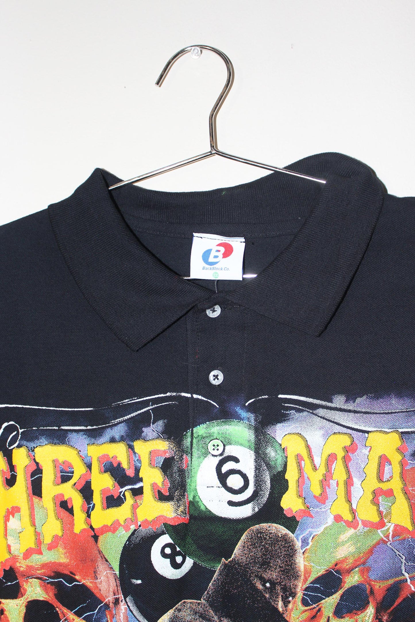 Three 6 Mafia on polo dress tee (poppin' my collar) (XXL)