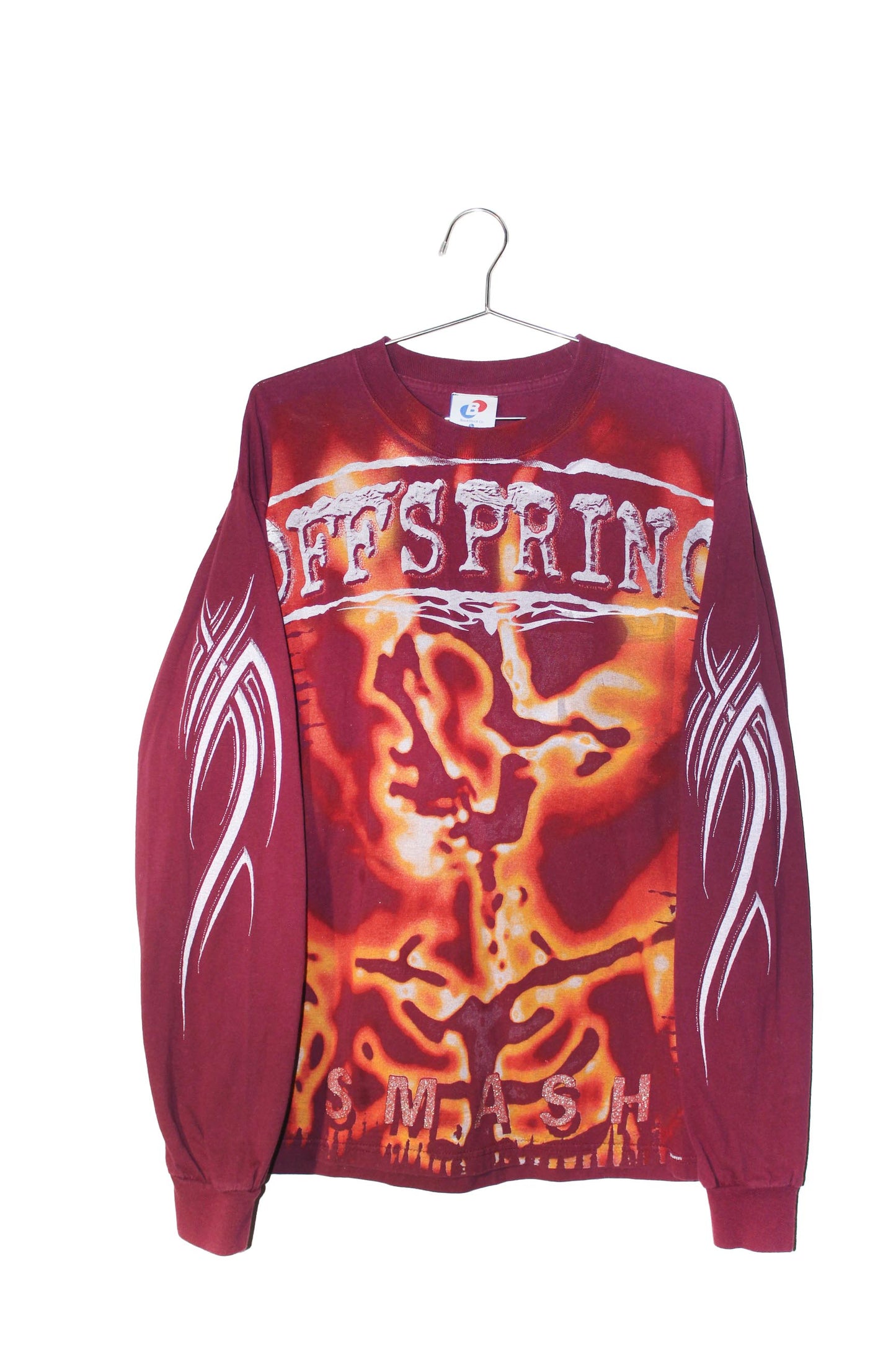 OFFSPRING on vintage y2k Gildan maroon long sleeve tee (L)