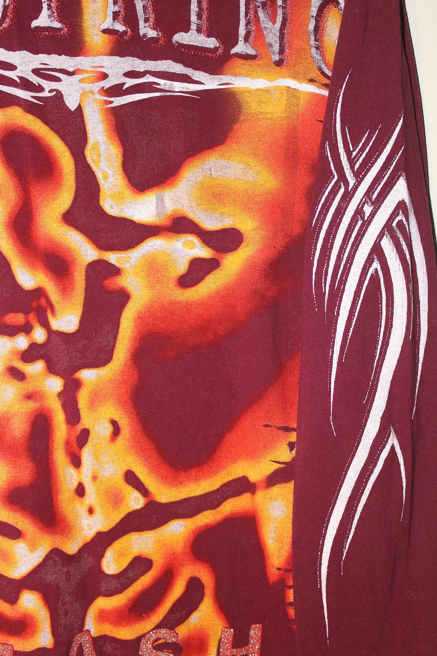 OFFSPRING on vintage y2k Gildan maroon long sleeve tee (L)