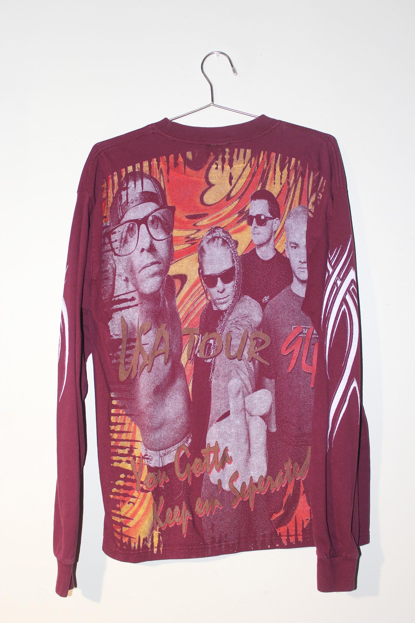 OFFSPRING on vintage y2k Gildan maroon long sleeve tee (L)