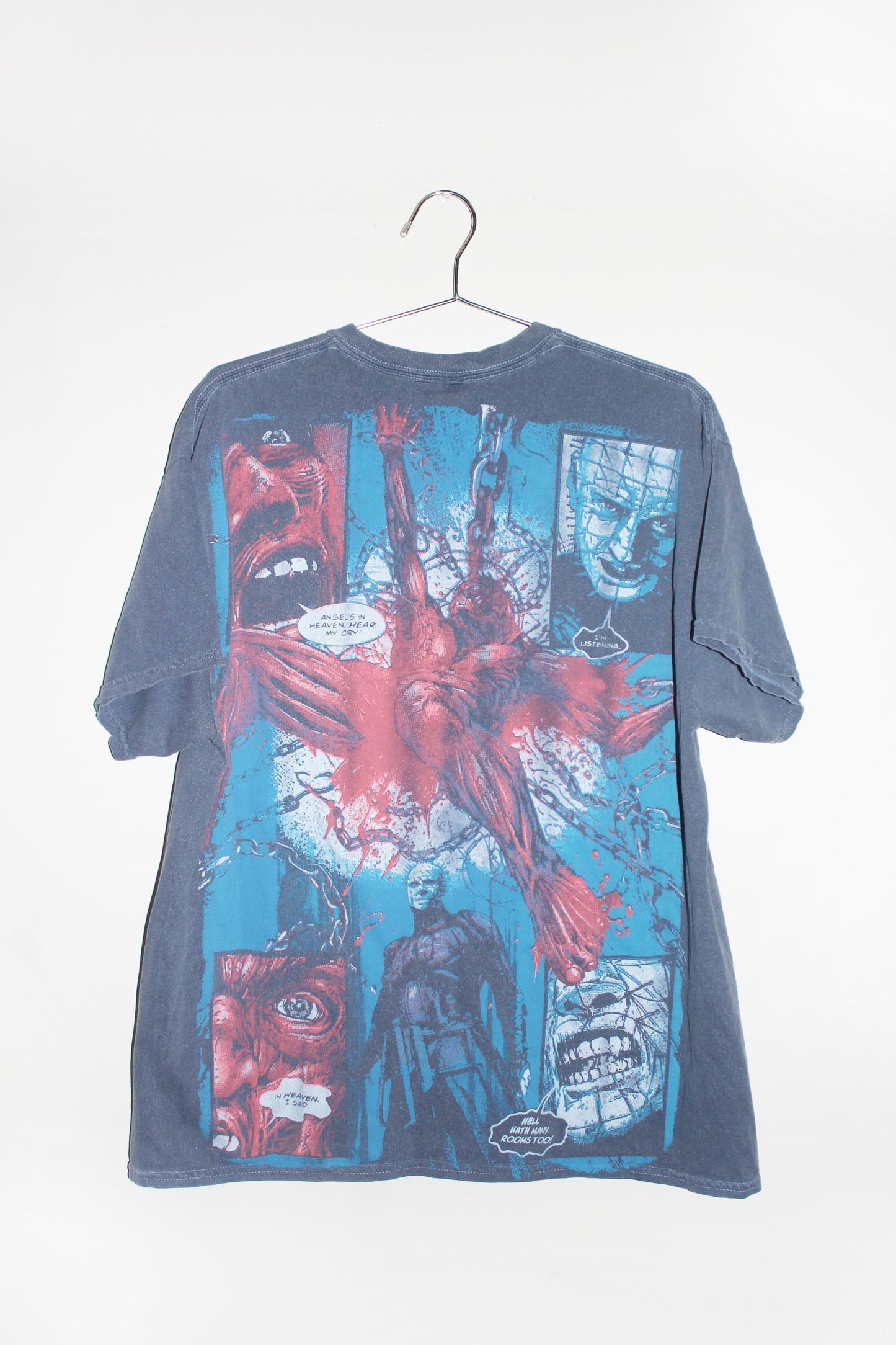 Faded Helllrasier on washed out blue blank (XL)