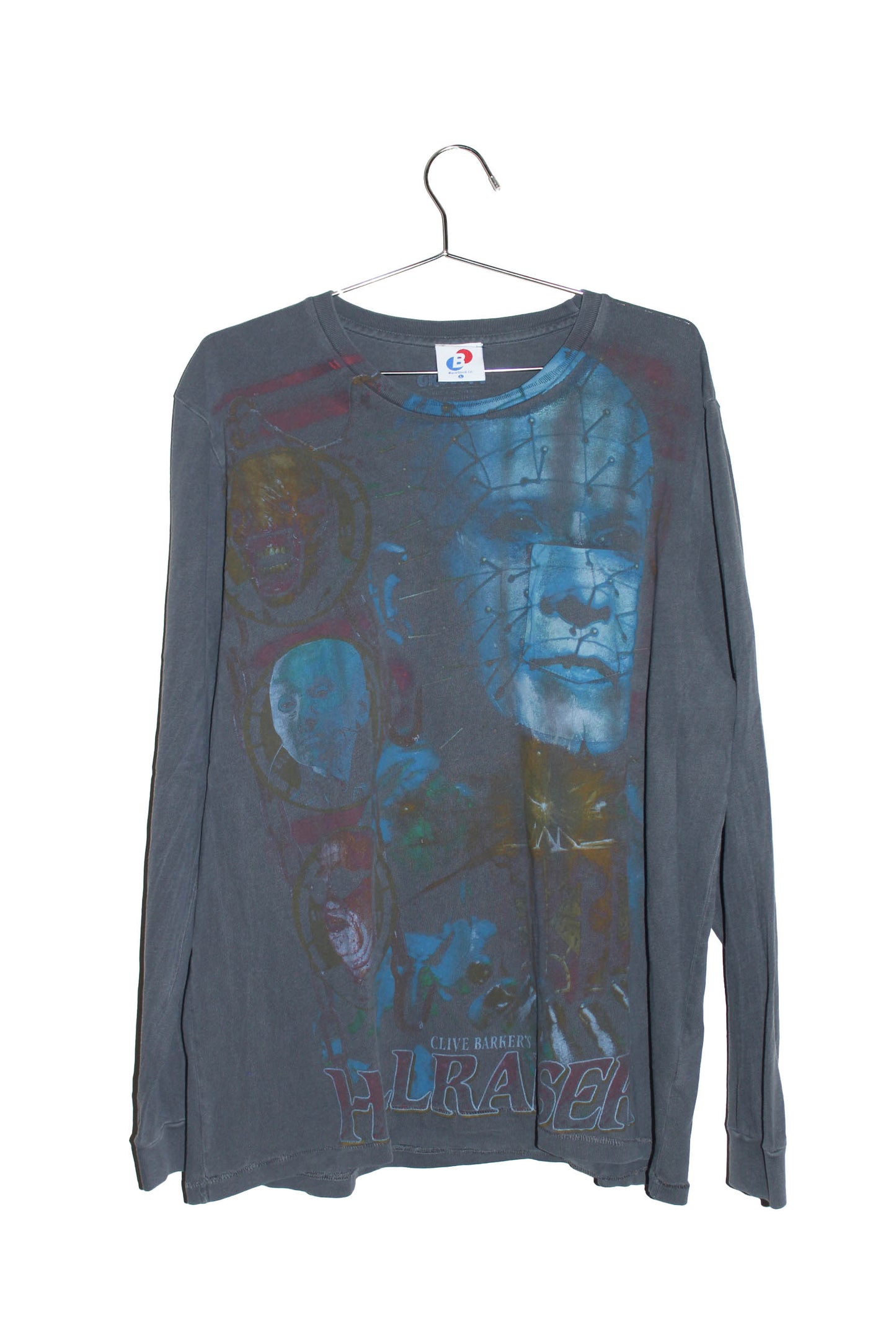 Faded Hellraiser on modern single stitch pocket tee(LG)