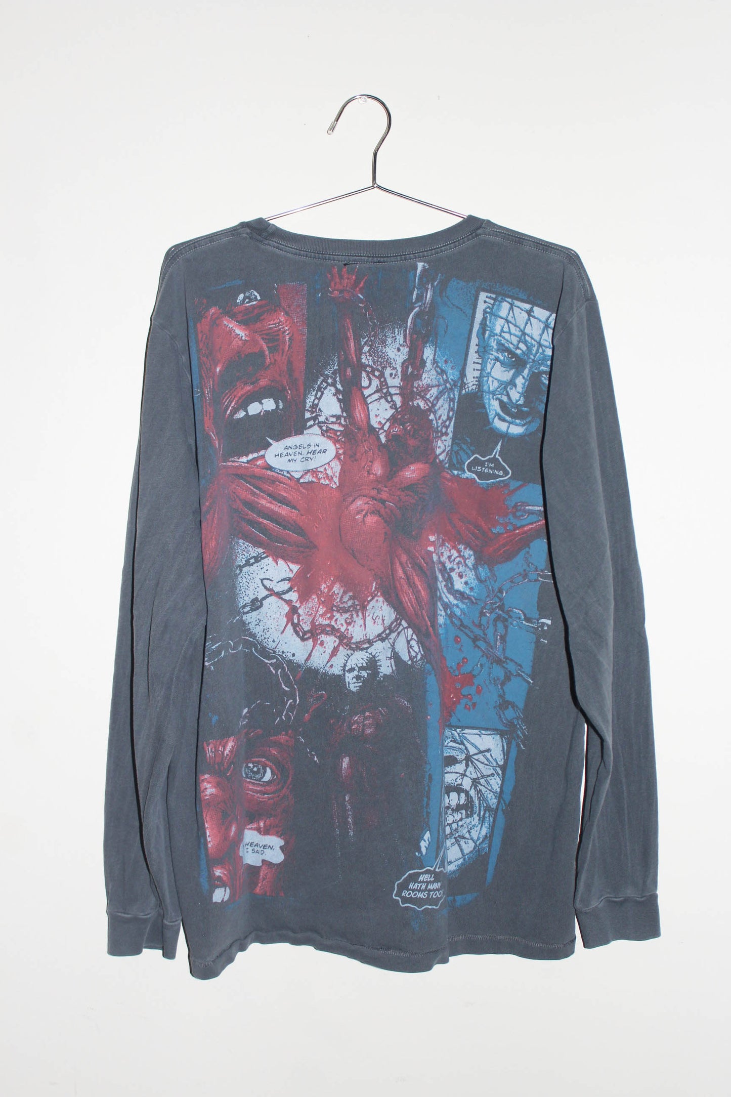 Faded Hellraiser on modern single stitch pocket tee(LG)