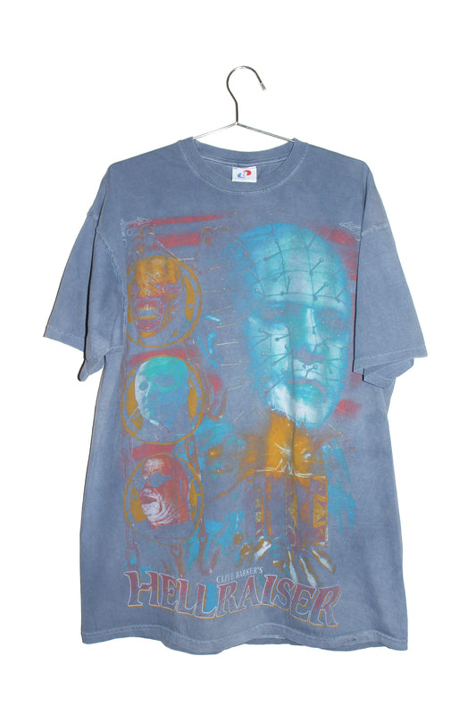 Faded blue Hellraiser on y2k Jerzees  (XL)