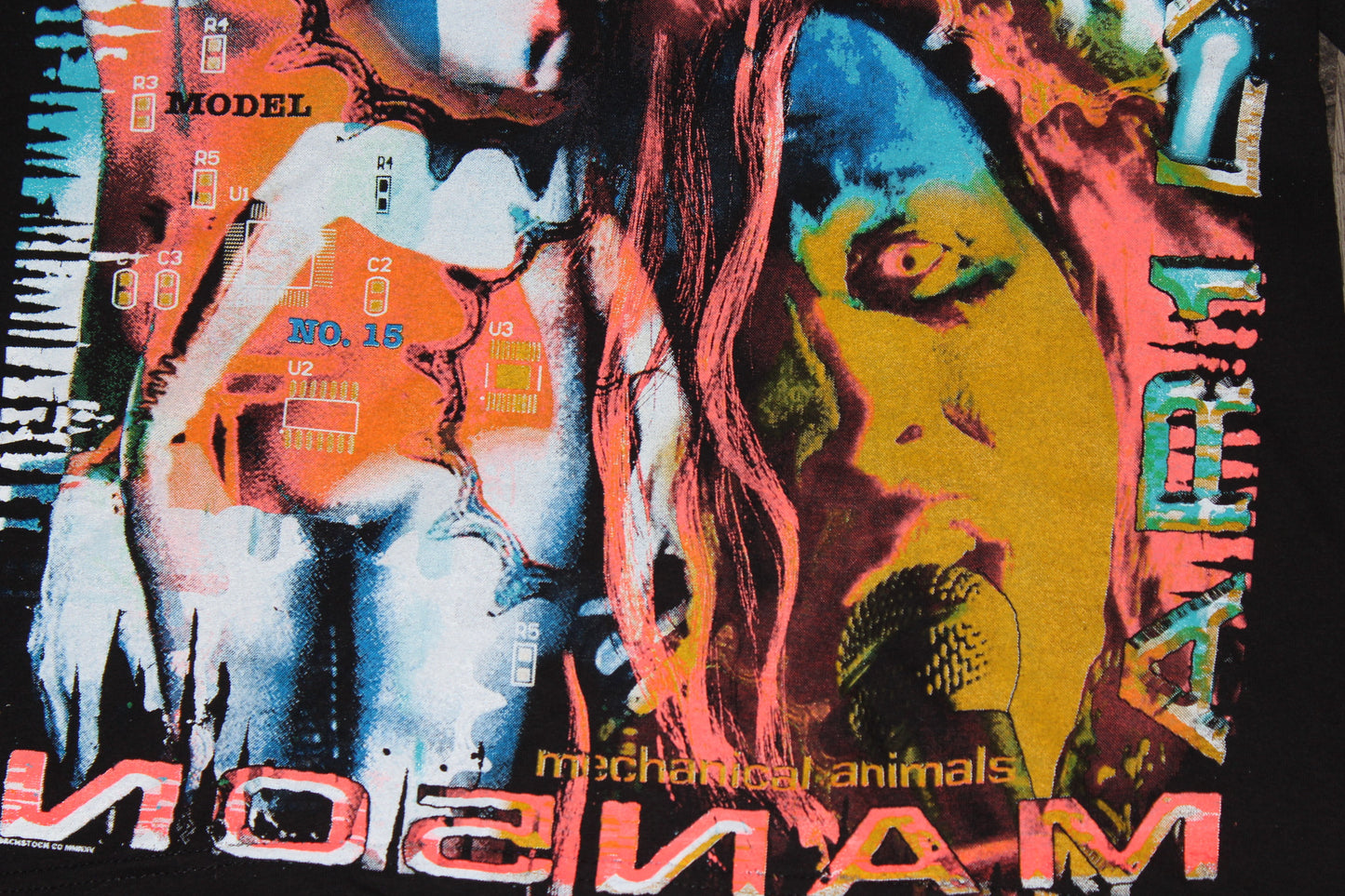Man5on Mechanical Animals (98' Era) orig. fan art long sleeve tee