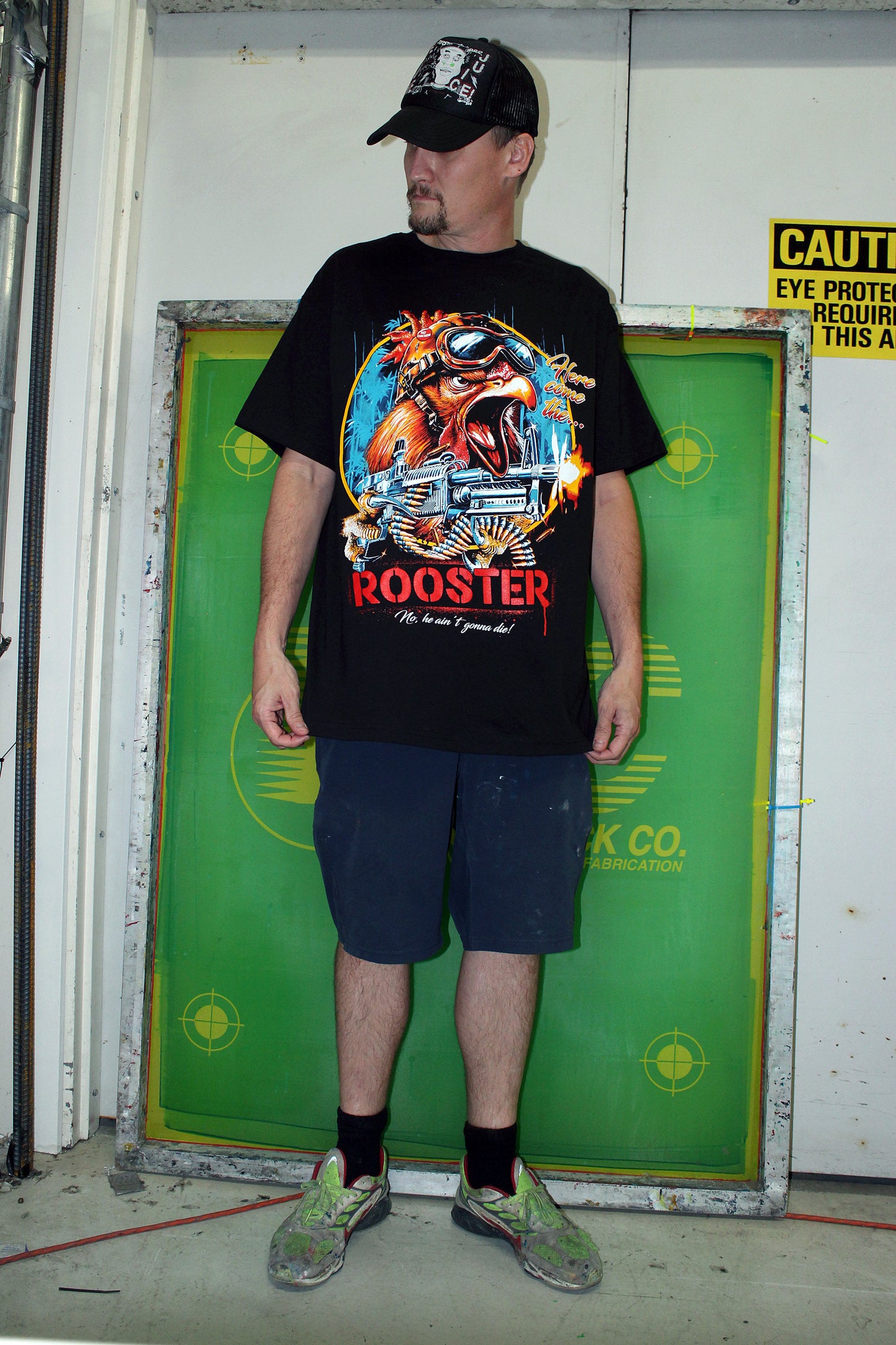 Rooster, No he ain’t gonna die…A.I.C Orig. fan art tee