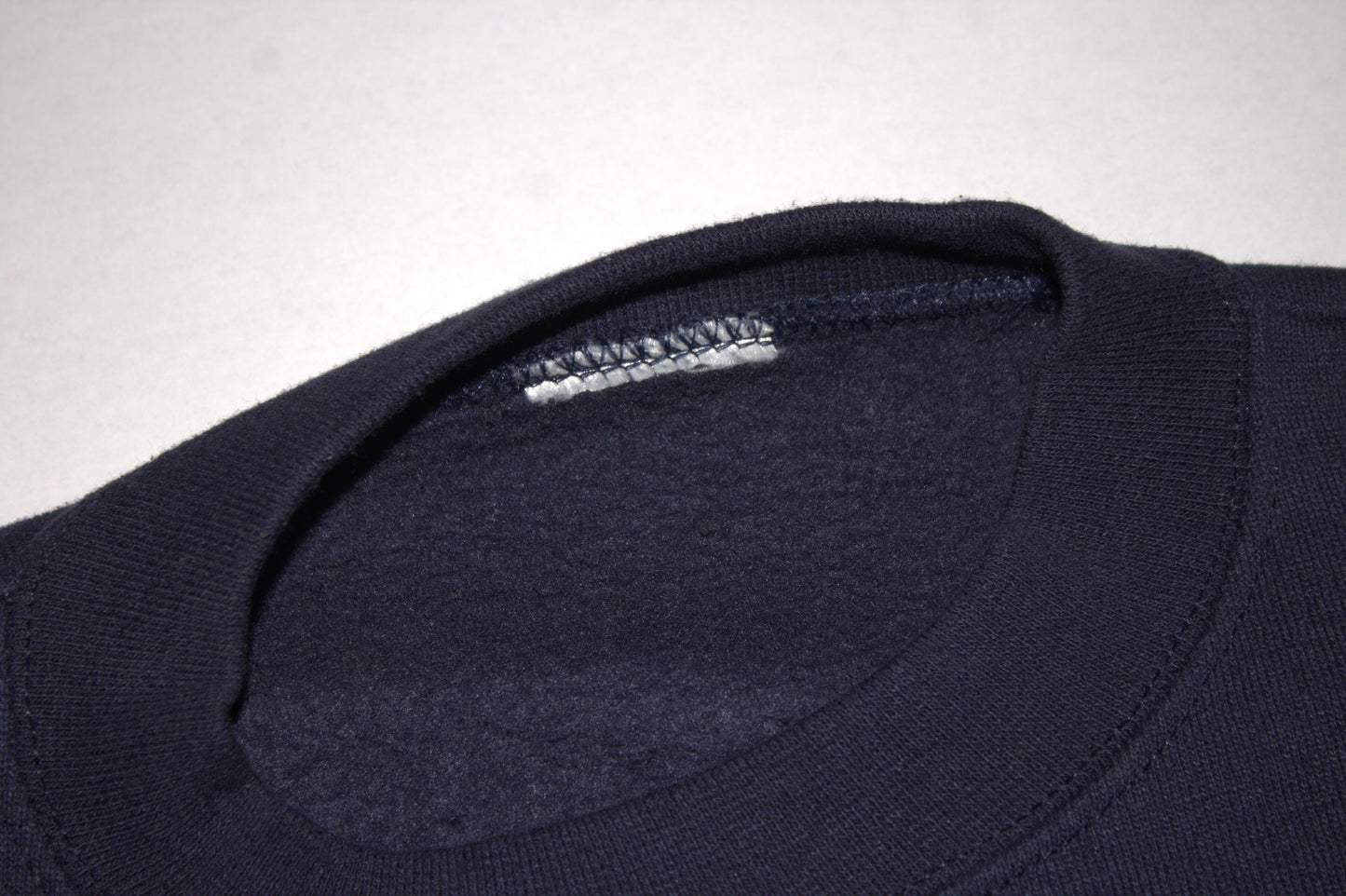 Sphynx Cat Tee on vintage navy Crewneck sweatshirt (M)