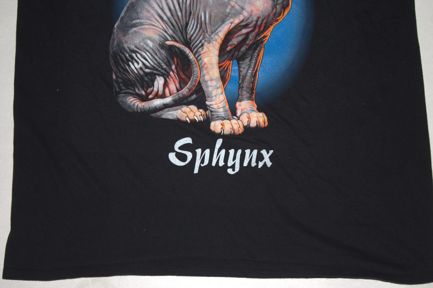 Sphynx Cat Tee on 2nd hand worn in short sleeve tee (L)