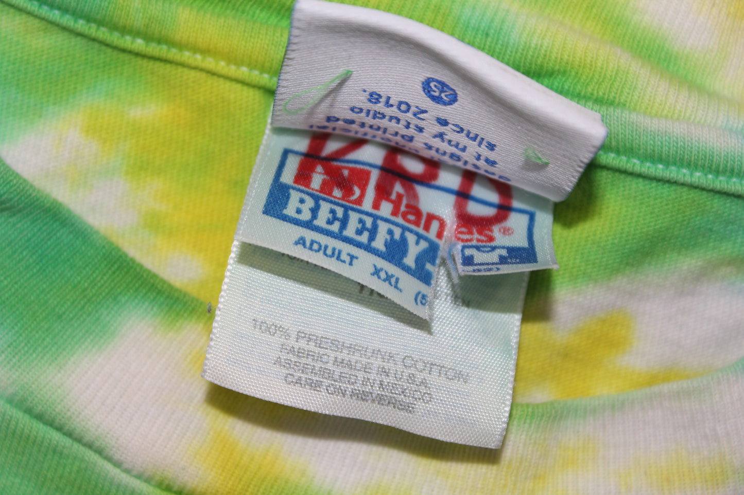 BSC PHISH Mashup print on vintage Hanes Beefy tee tie dye t-shirt (XXL)