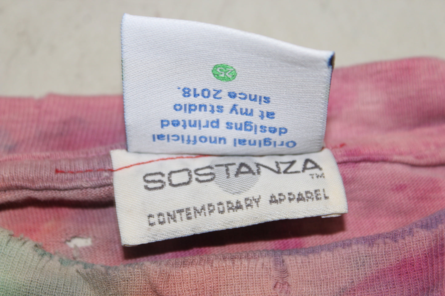 BSC PHISH Mashup print on vintage Sostanza distressed tie dye t-shirt (XXL)