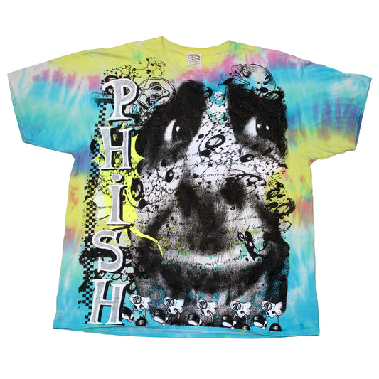 BSC PHISH Mashup print on Hanes tie dye t-shirt (XL)