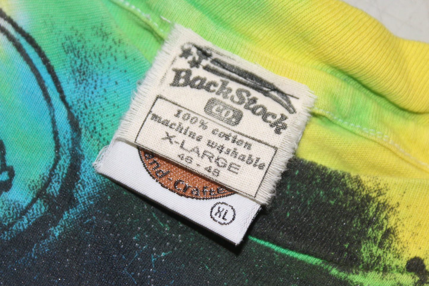 BSC PHISH Mashup print on vintage distressed tie dye t-shirt (XL)