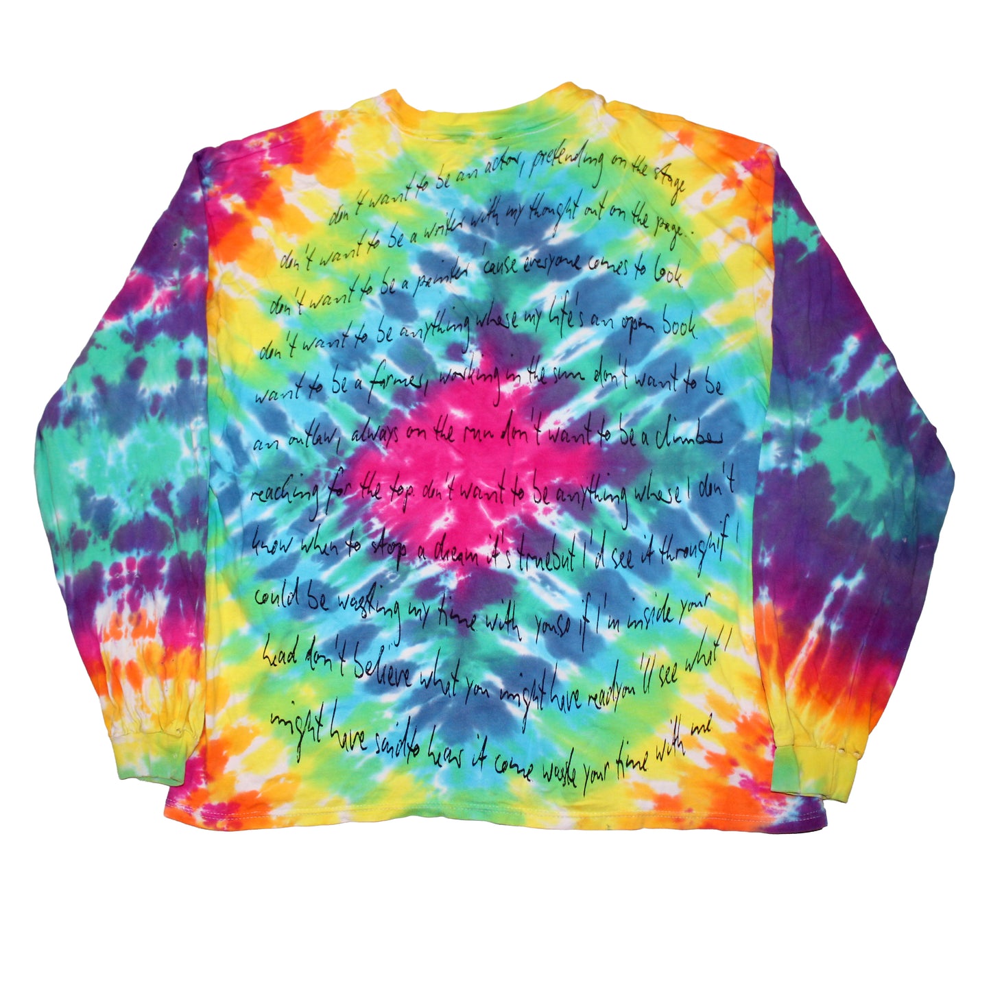 BSC PHISH Mashup print on vintage distressed tie dye t-shirt (XL)