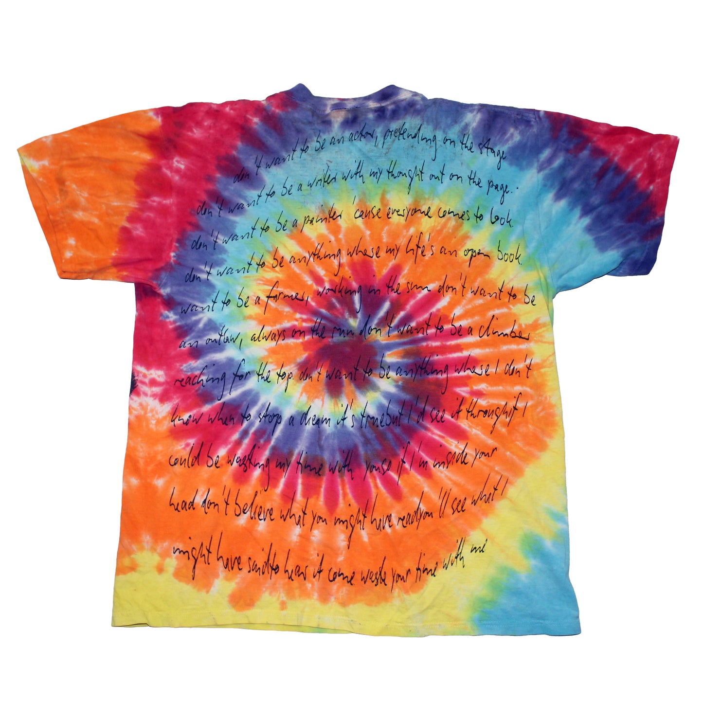 BSC PHISH Mashup print on vintage tie dye t-shirt (L)